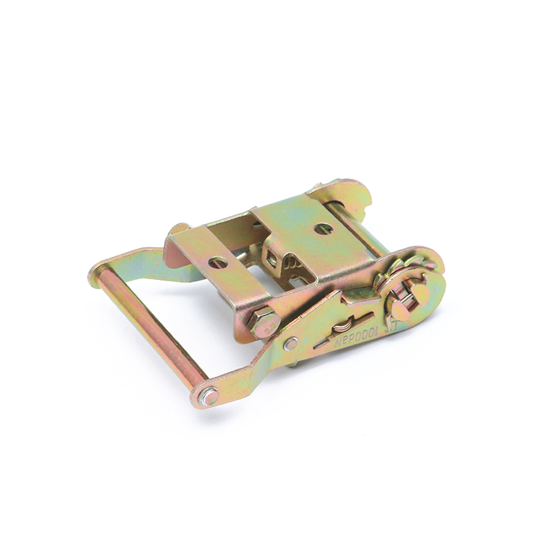 2 inci 50mm 2000kg/4400lbs Zink Yellow Zink bersalut ratchet tiedown Buckle untuk tali pinggang lashing