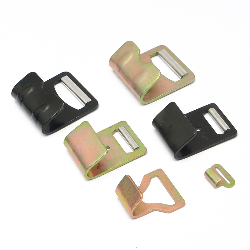 2 inci hitam e-salin logam flat j cangkuk